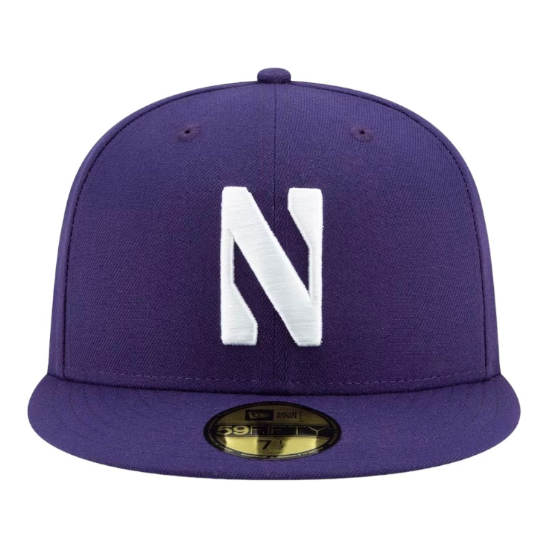 Northwestern Wildcats Basic Purple NCAA New Era 59FIFTY Fitted Hat