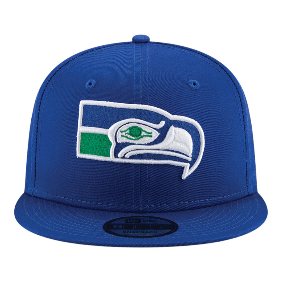 Seattle Seahawks Royal Historic Logo Basic New Era 9FIFTY Snapback Hat