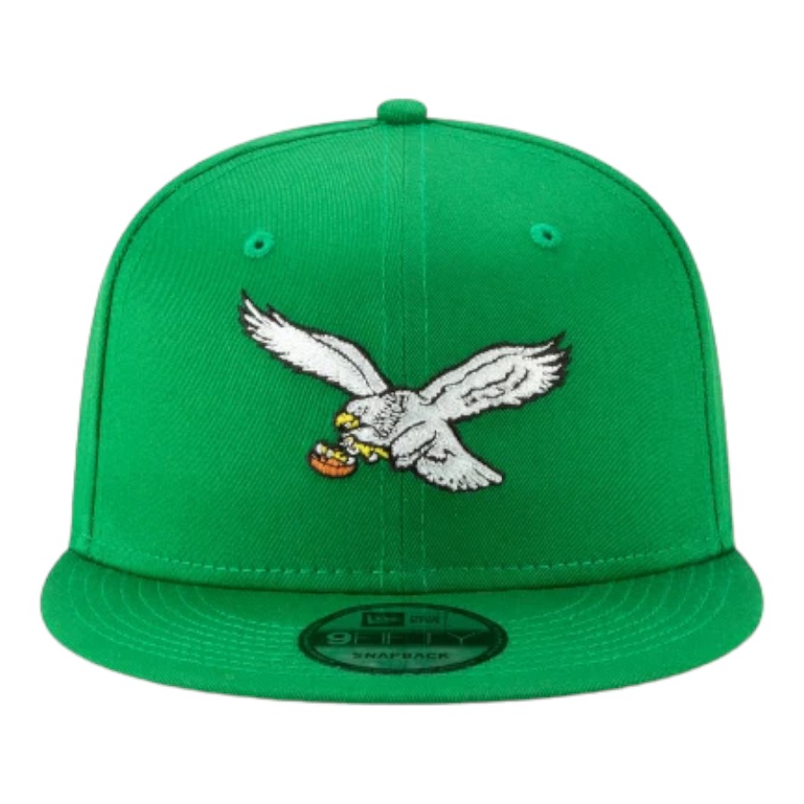 Philadelphia Eagles Kelly Green Historic Logo Basic New Era 9FIFTY Snapback Hat