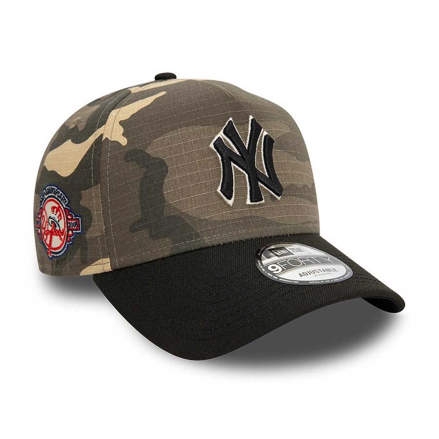【海外限定】New Era 9FORTY A-frame New York Yankees Black New Era 9Forty A-frame New York Yankees Snapback Hat - Black
