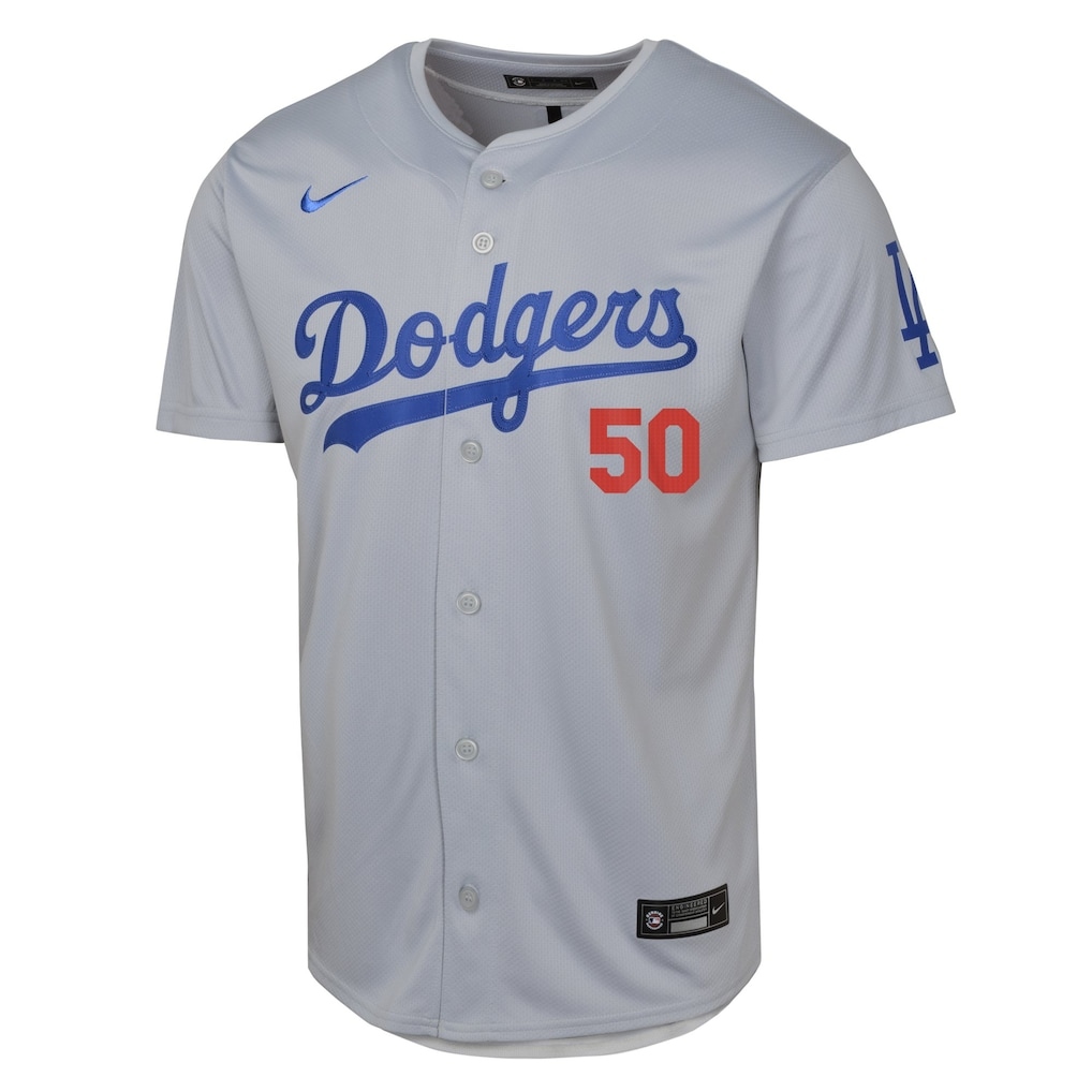 Youth Los Angeles Dodgers Mookie Betts Nike Limited Gray Away