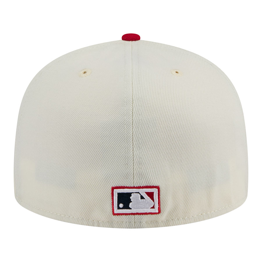 St. Louis Cardinals Chrome and Red Two Tone Cooperstown Alternate Gray UV New Era 59FIFTY Fitted Hat