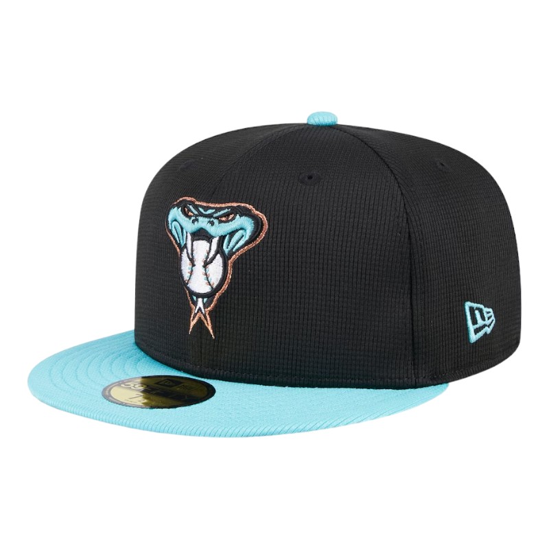 【US限定】NEW ERA 59FIFTY Arizona Diamond Backs Black Teal Arizona Diamondbacks Black Teal 2024 Batting Practice New