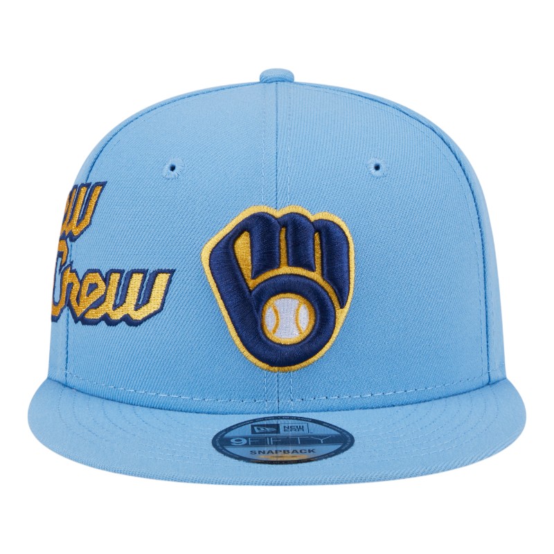 Milwaukee Brewers Blue City Connect Icon New Era 9FIFTY Snapback Hat