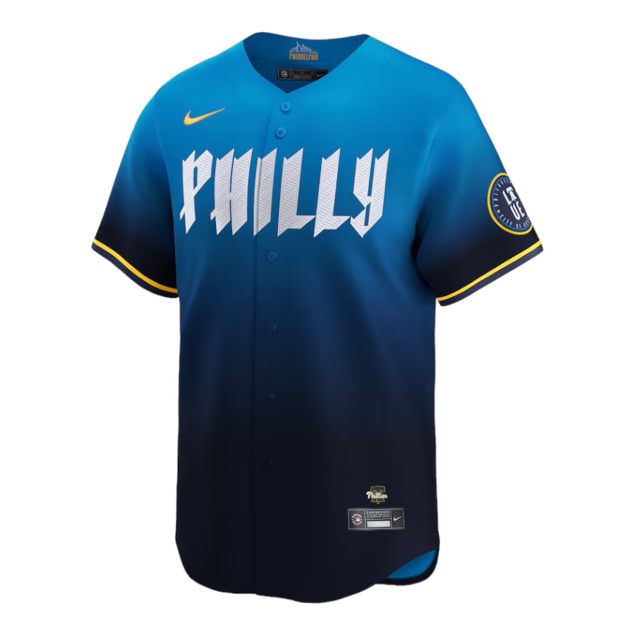 Philadelphia Phillies Bryce Harper Blue City Connect Nike Limited Player Jersey