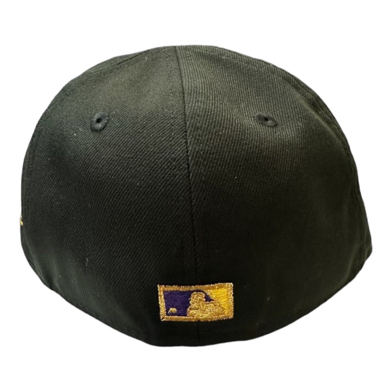 San Francisco Giants Black and Purple 2010 WS Patch Gray UV New Era 59FIFTY Fitted Hat