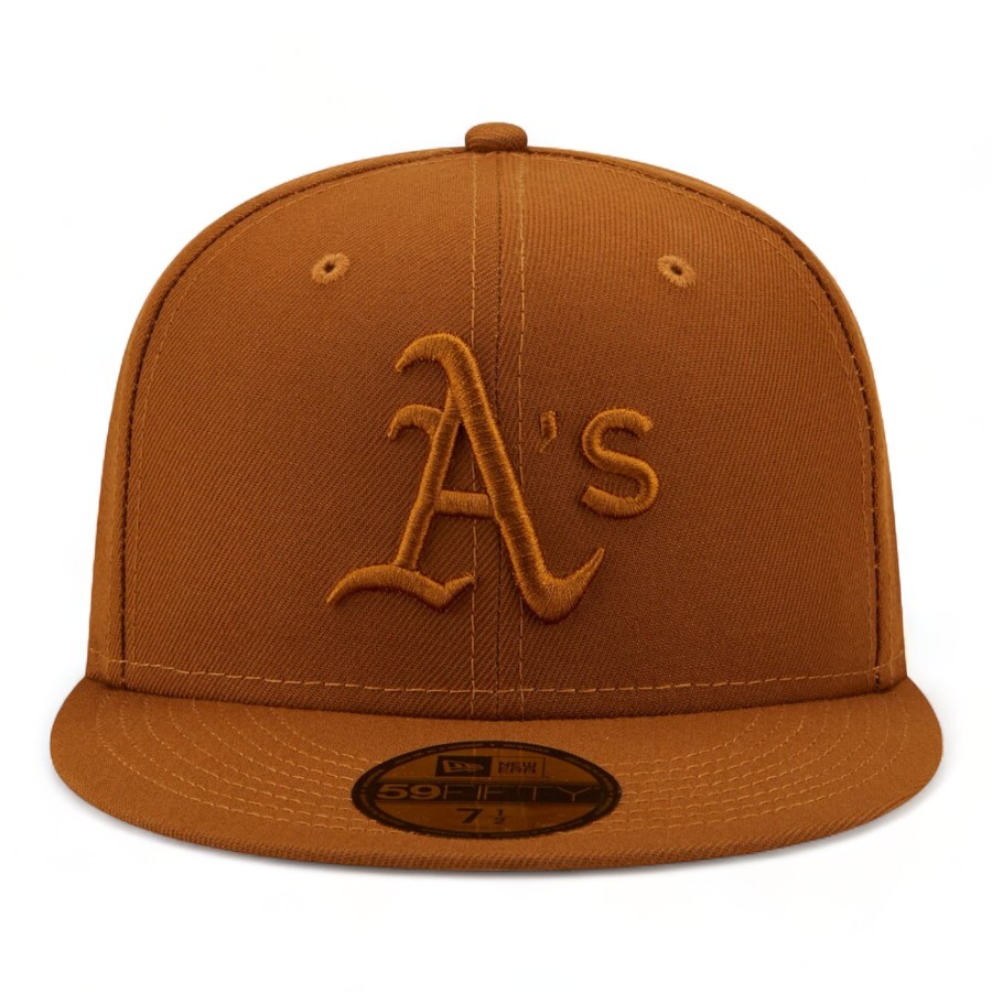 Oakland Athletics All Tan Gray UV New Era 59FIFTY Fitted Hat