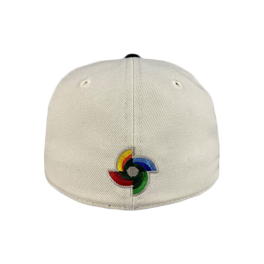 Kids Mexico Chrome Black Corduroy Brim WBC Flag Side Patch Gray UV 59FIFTY Fitted Hat