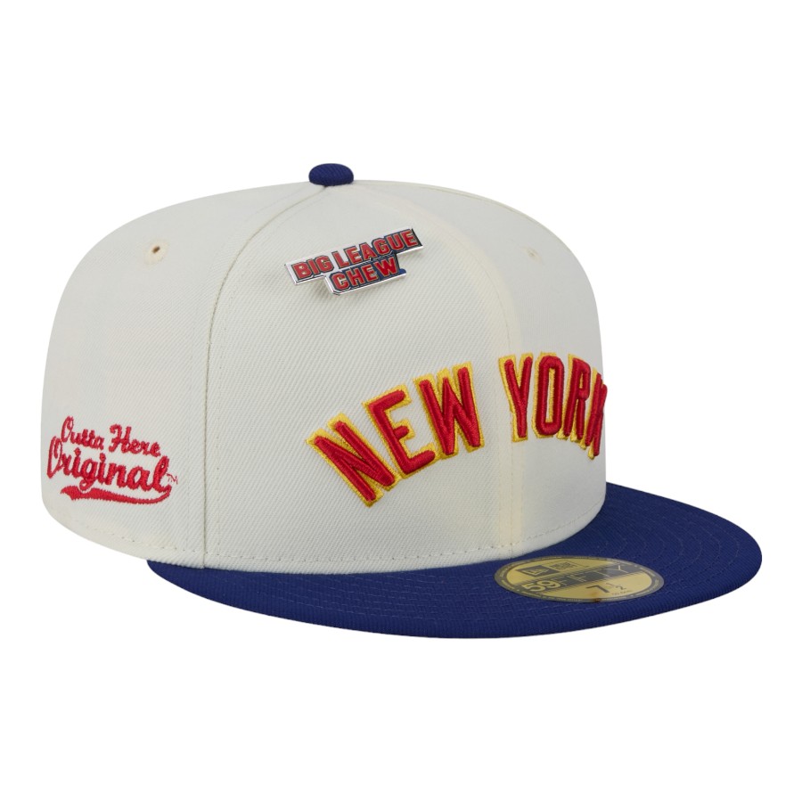New York Yankees Chrome Script Big League Chew Original Era 59FIFTY Fitted Hat