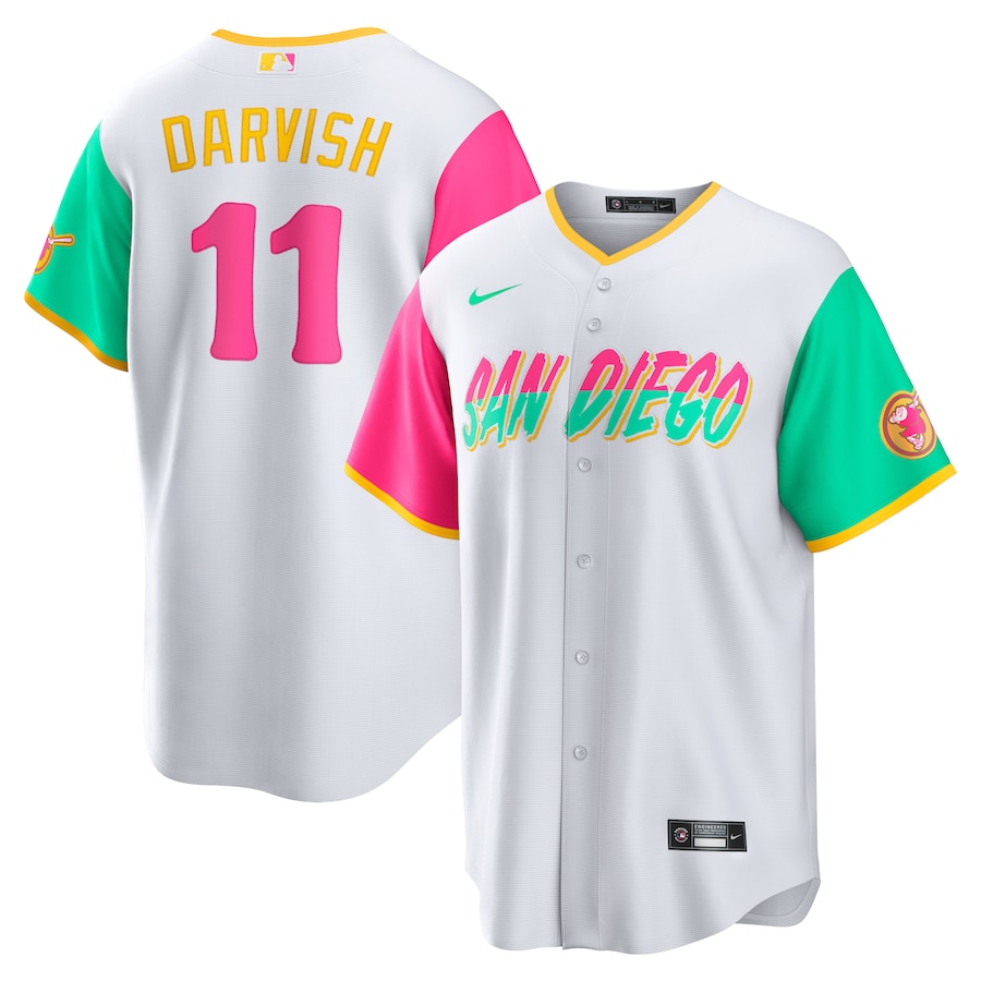 San Diego Padres Yu Darvish White City Connect Nike Limited Player