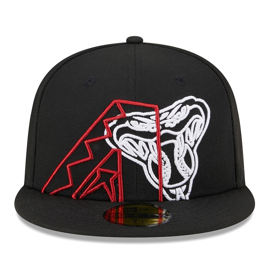 Arizona Diamondbacks Black Game Day Overlap Gray UV New Era 59Fifty Fitted Hat