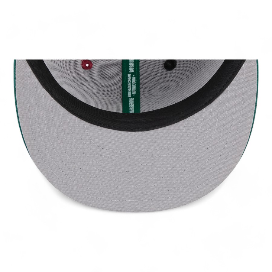 Atlanta Braves Maroon and Green Strawberry Big League Chew New Era 9FIFTY Snapback Hat