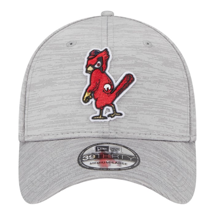 St. Louis Cardinals Gray 2023 Clubhouse Alternate Logo New Era 39THIRTY Stretch Fit Hat
