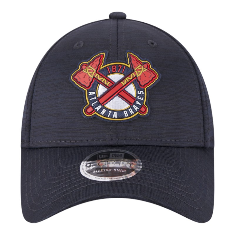 Atlanta Braves Navy 2023 Clubhouse New Era 9FORTY Adjustable Stretch Snapback Hat