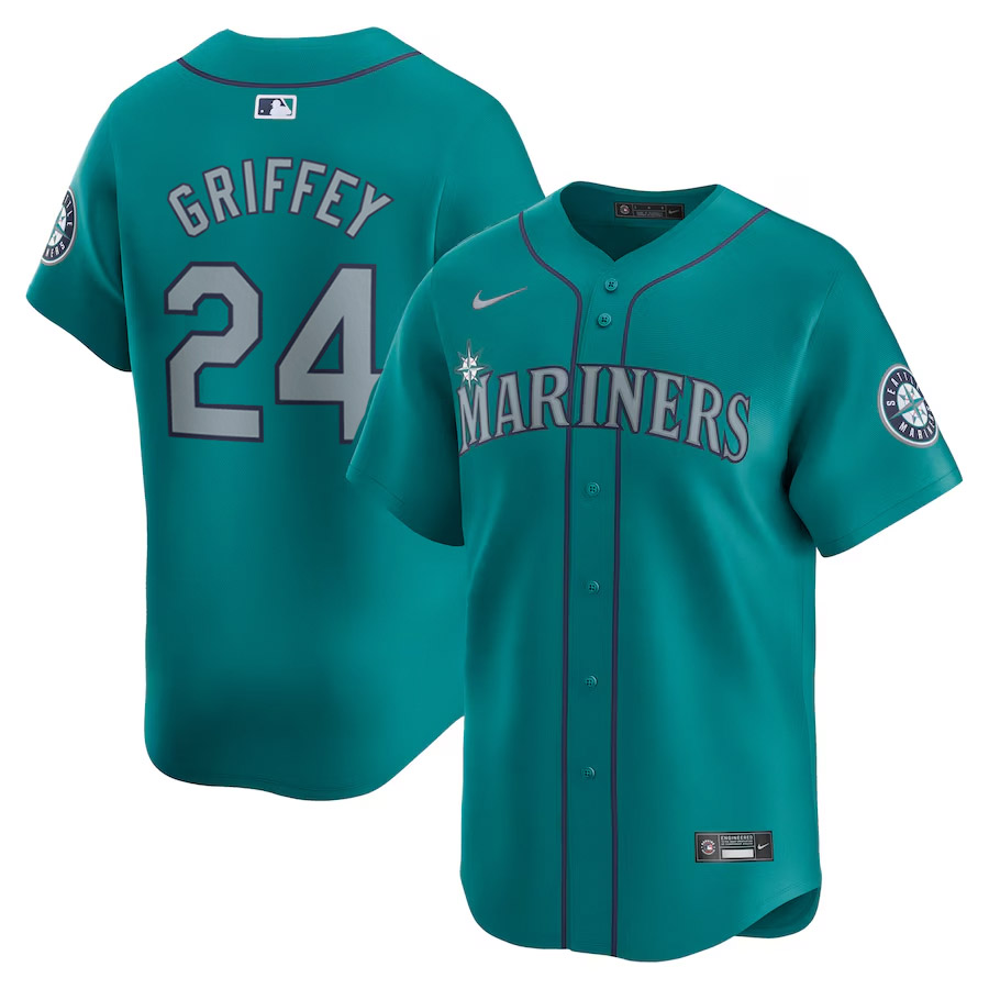 Seattle Mariners Ken Griffey Jr Aqua Alternate Nike Limited Player