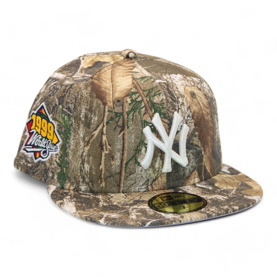 【Newera】yankees real tree cap New Era New York Yankees Realtree 9FORTY Trucker Hat 1999