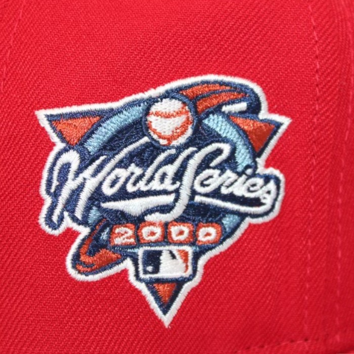 New York Yankees Red "DPM Stock Pack" 2000 World Series Patch Icy Blue UV Era 59Fifty Fitted Hat