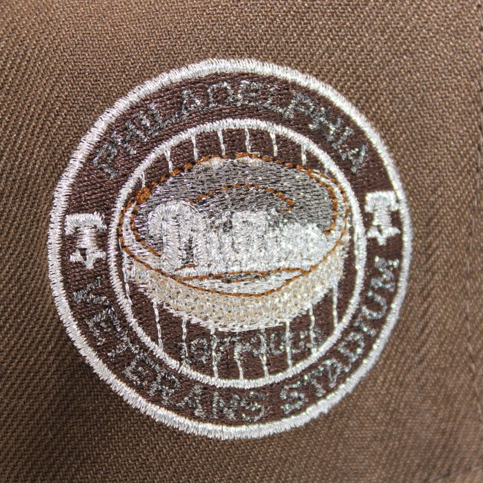 Philadelphia Phillies Mocha and Black "DPM Stock Pack" Veterans Stadium Patch Gray UV New Era 59Fifty Fitted Hat