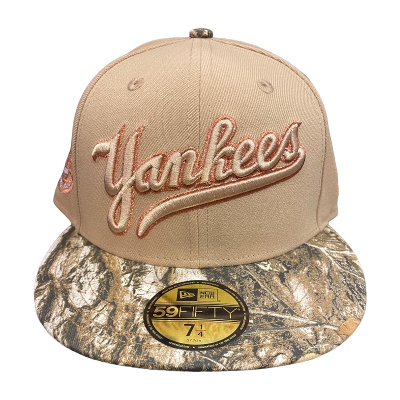 New York Yankees Camel Realtree 2009 Inaugural Season Patch Green UV Era 59FIFTY Fitted Hat