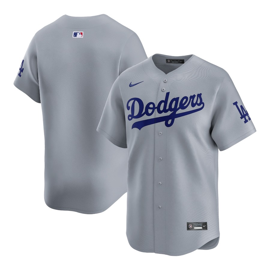 Los Angeles Dodgers Gray Alternate Blank Nike Limited Jersey | Pro
