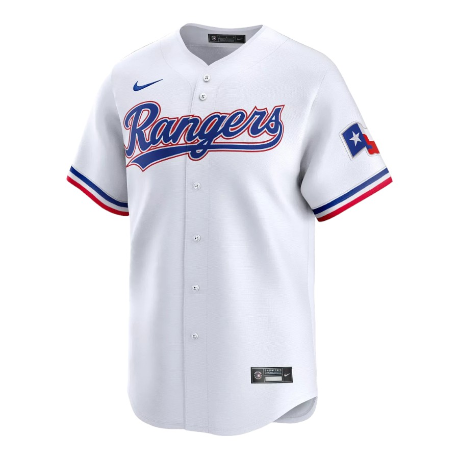 Texas Rangers White Home Blank Nike Limited Jersey