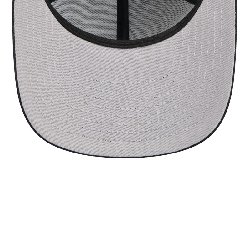 Los Angeles Lakers White on Black Gray UV New Era 9FIFTY A-Frame Snapback Hat