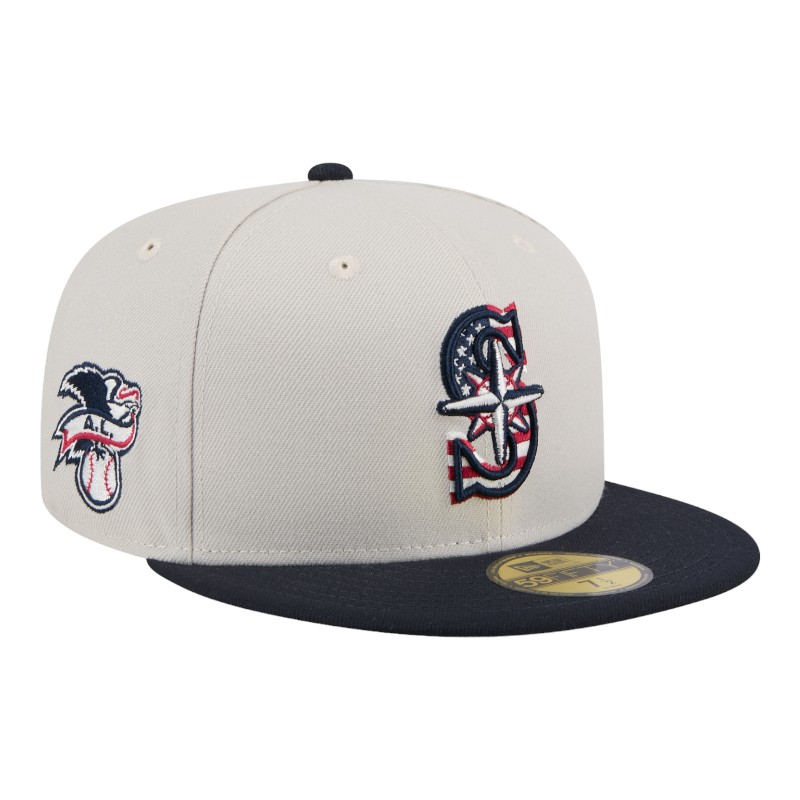 Seattle Mariners Khaki and Black Fourth of July 2024 New Era