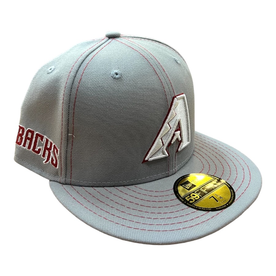 Arizona Diamondbacks Gray and Red DBacks Patch UV 59FIFTY Fitted Hat