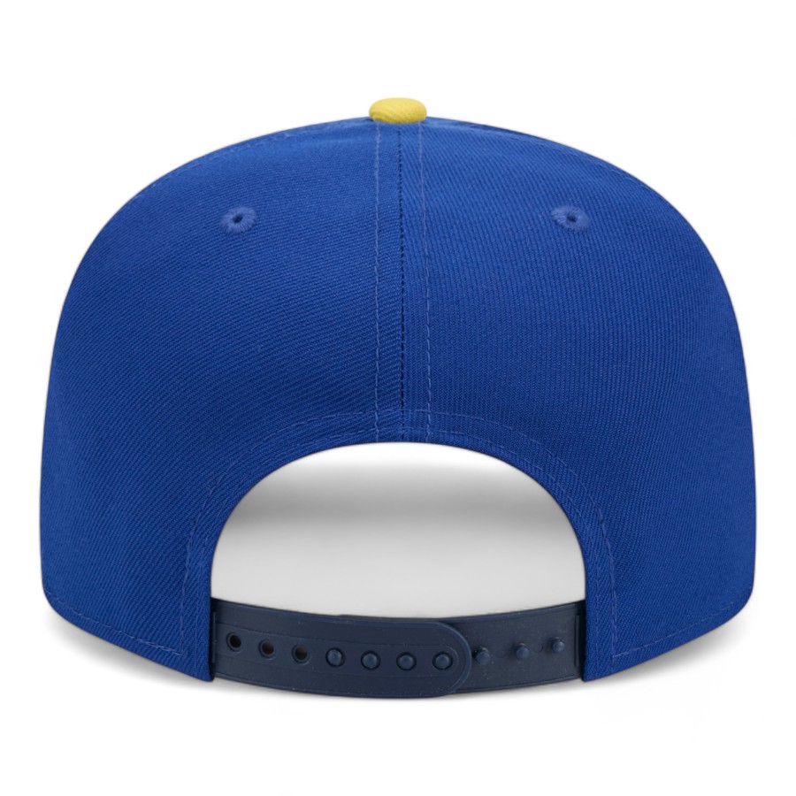 Minnesota Twins Navy Yellow Two Tone City Connect 10,000 Lakes Patch Black UV New Era 9FIFTY Snapback Hat