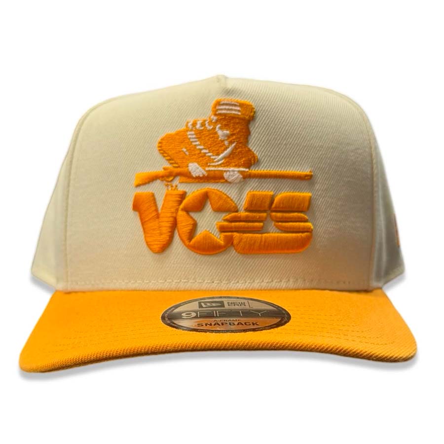 Tennessee Orange & White Funny Football Trucker Hat - Buck FAMA Embroidered Mesh Back, Adjustable, One Size - View #4