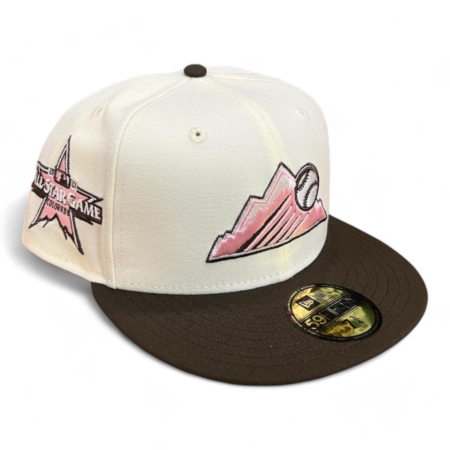 Bundle Set of 2 Colorado CO Dark Gray & Pink‎ Baseball Caps Hats Colorado Rockies Pro Image Exclusive Black 2021 ASG Patch  main image 2