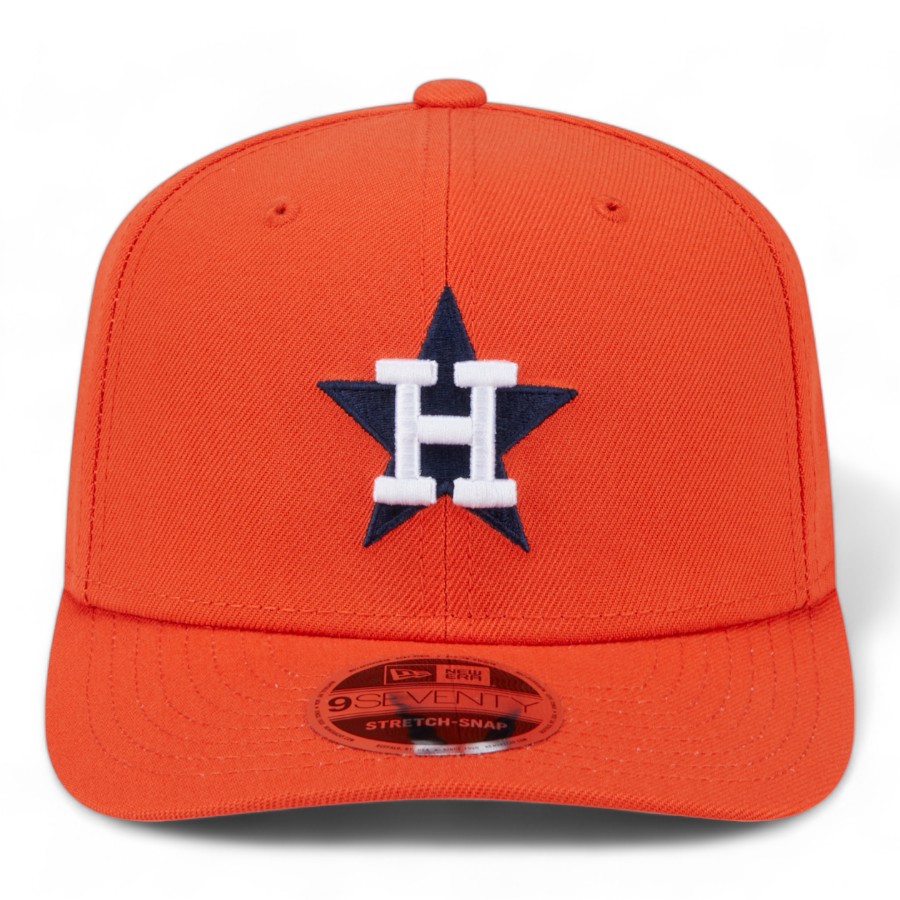 Houston Astros Orange Basic New Era 9SEVENTY Stretch Snapback Hat