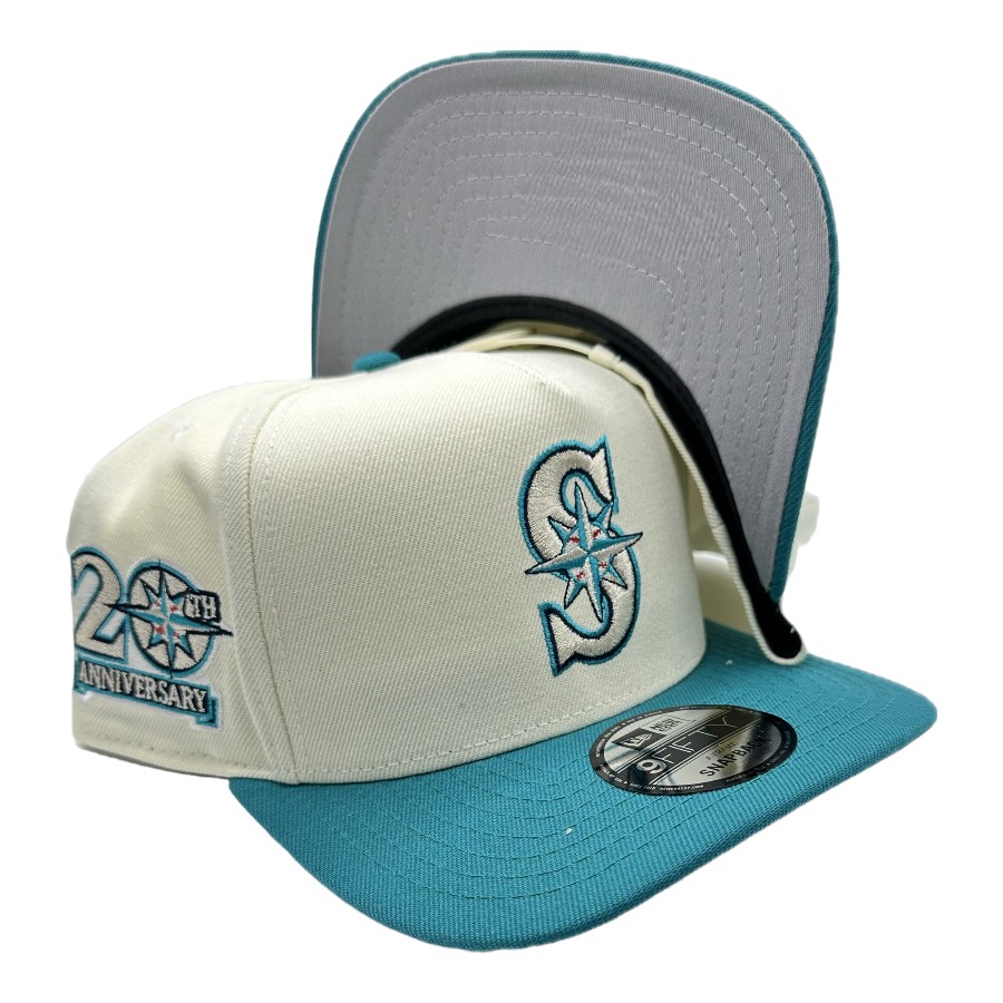Seattle Mariners Chrome and Teal 20th Anniversary Patch New Era