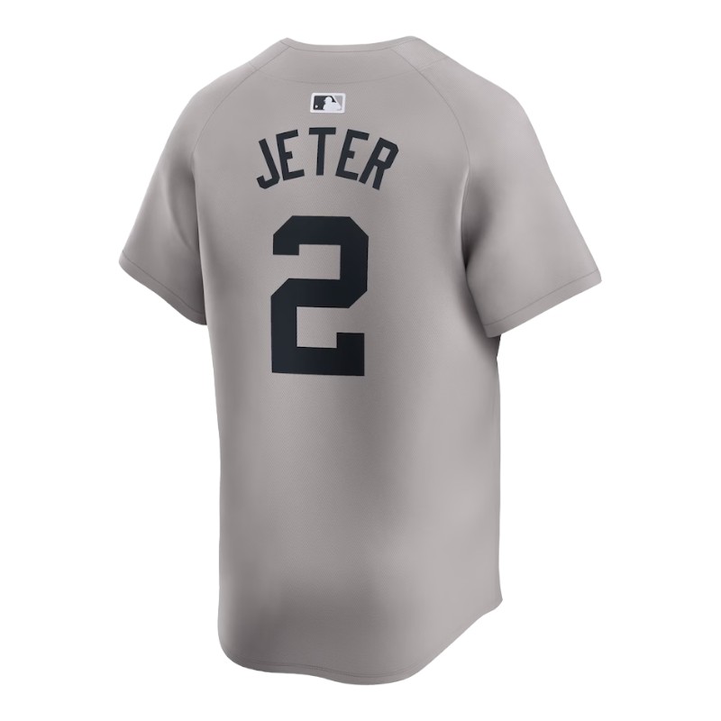 Youth New York Yankees Derek Jeter Nike Limited Gray Away Player Jersey