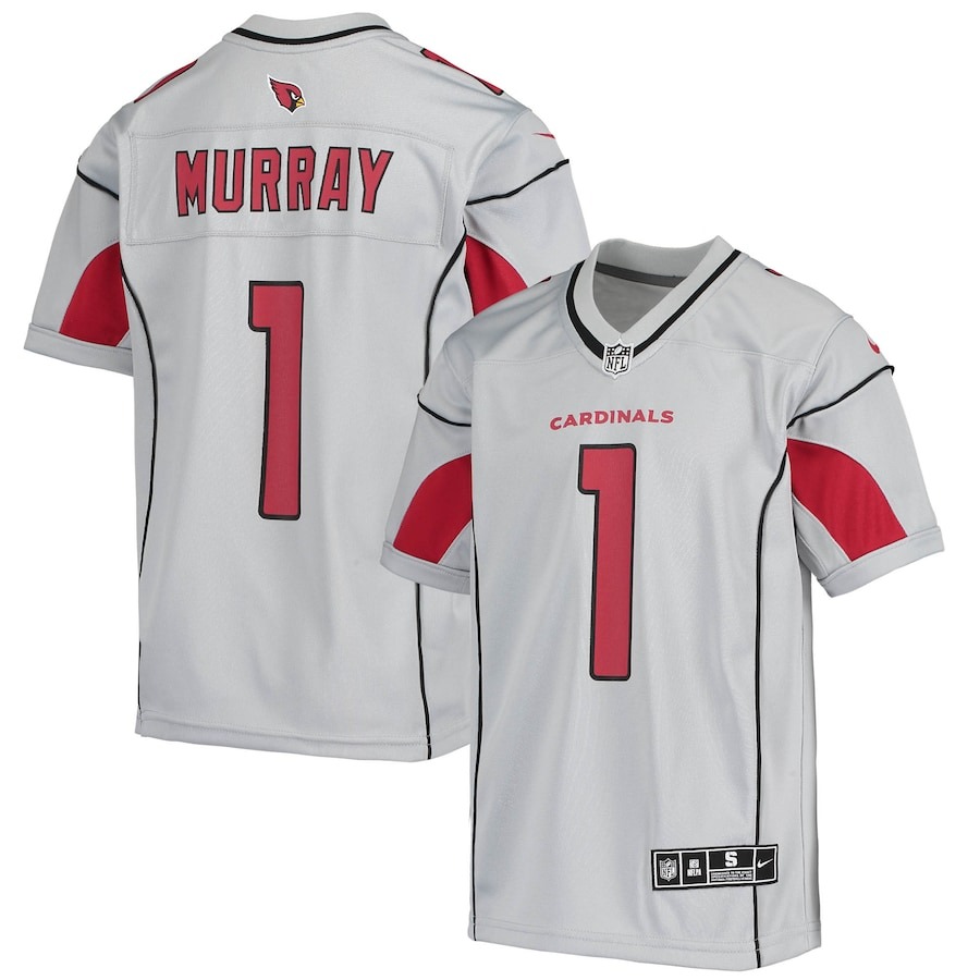 Youth Arizona Cardinals Kyler Murray Nike Gray Inverted Team Game Jersey