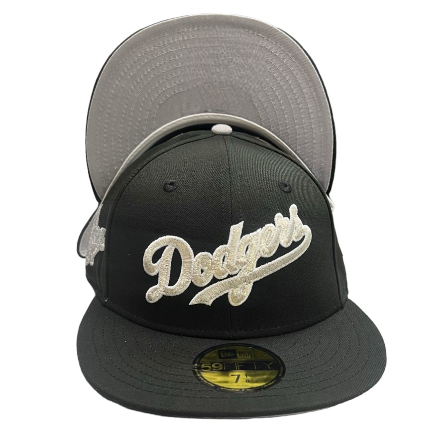 Los Angeles Dodgers Black "Platinum Collection" 1988 WS Patch Gray UV New Era 59FIFTY Fitted Hat