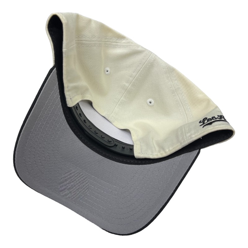 Los Angeles Dodgers Chrome and Black Los Angeles Script Patch New Era 9FORTY A-Frame Snapback Hat