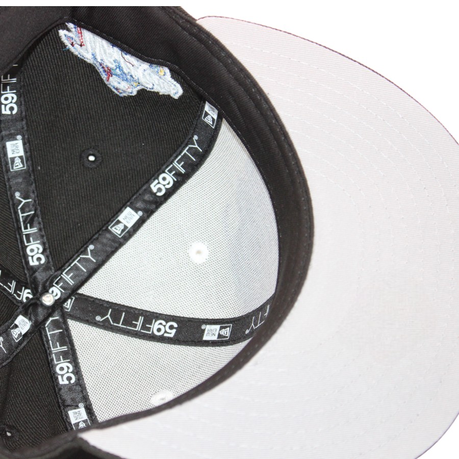 New York Yankees Black and Cream "FHM Big 98" 1998 World Series Patch Gray UV Era 59Fifty Fitted Hat