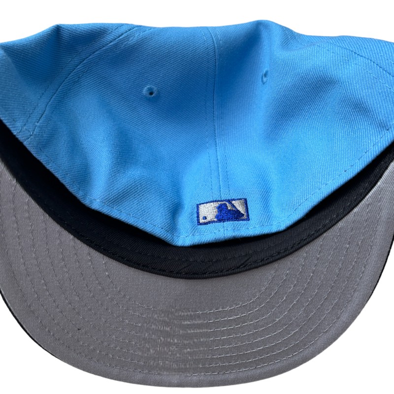 Toronto Blue Jays and Black 30th Season Patch Gray UV New Era 59FIFTY Fitted Hat