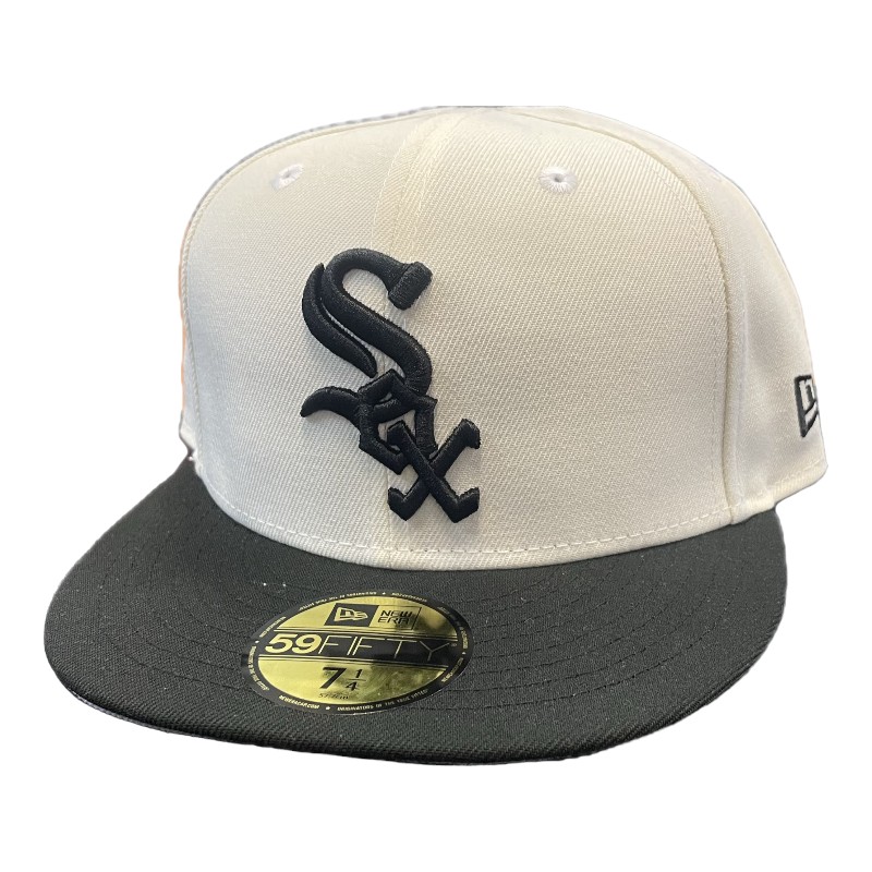 Chicago White Sox Chrome and Black Gray UV New Era 59Fifty Fitted Hat
