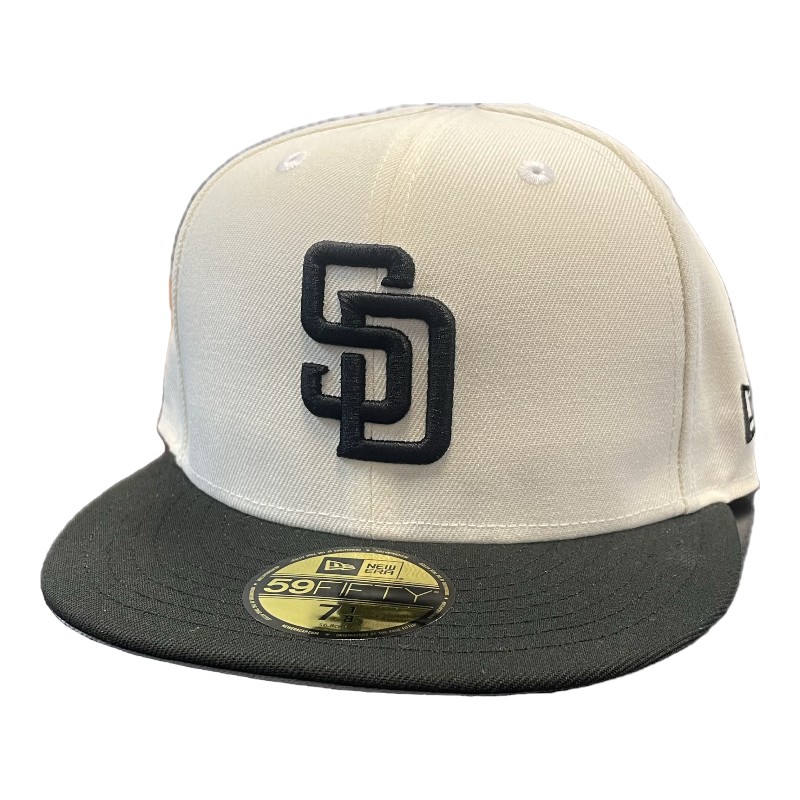 San Diego Padres Chrome and Black Gray UV New Era 59Fifty Fitted