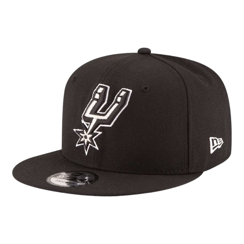 San Antonio Spurs Black Team Color Basic NBA New Era 9FIFTY Snapback Hat