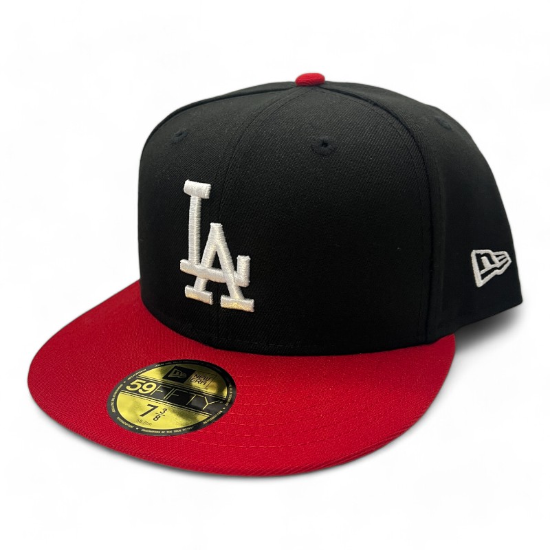 Los Angeles Dodgers キャップ レッド ブラック Los Angeles Dodgers Black and Red Gray UV New Era 59FIFTY Fitted