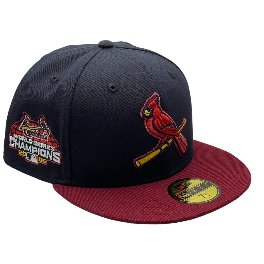 St. Louis Cardinals Navy and Red 2006 WS Champs Patch New Era