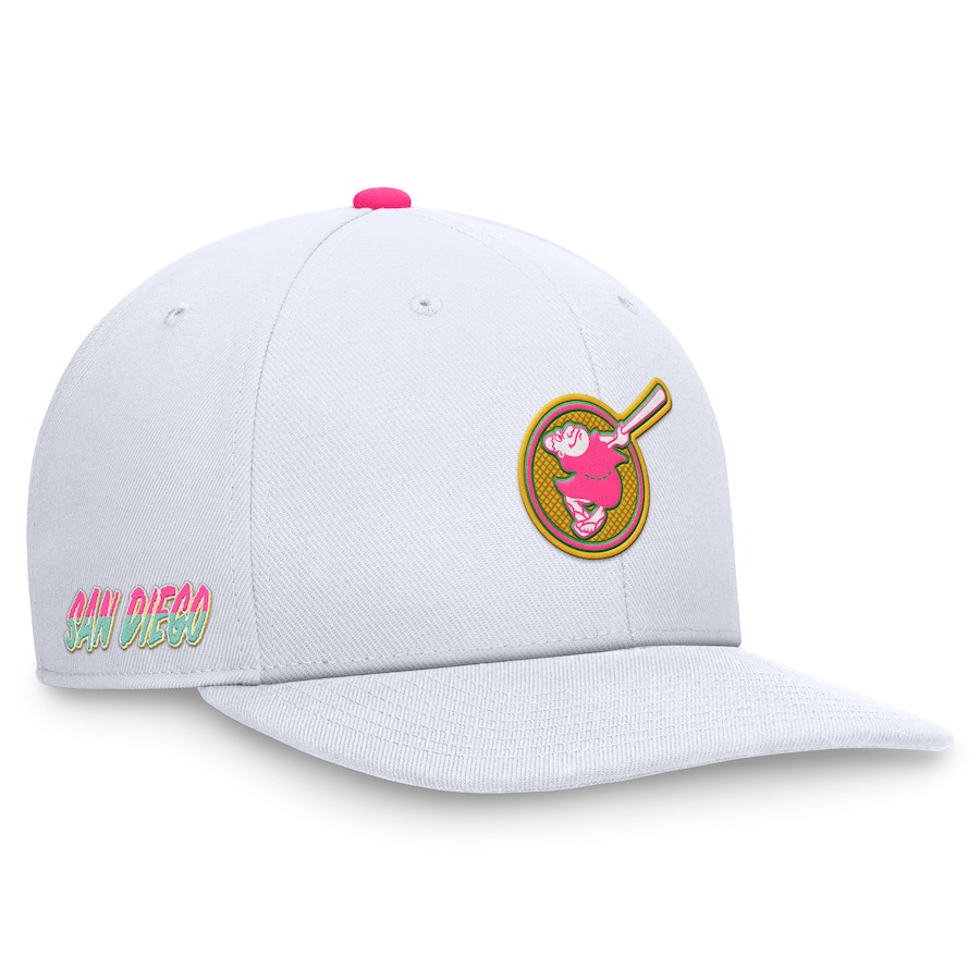 San Diego Padres White Nike Pro City Connect Snapback Hat