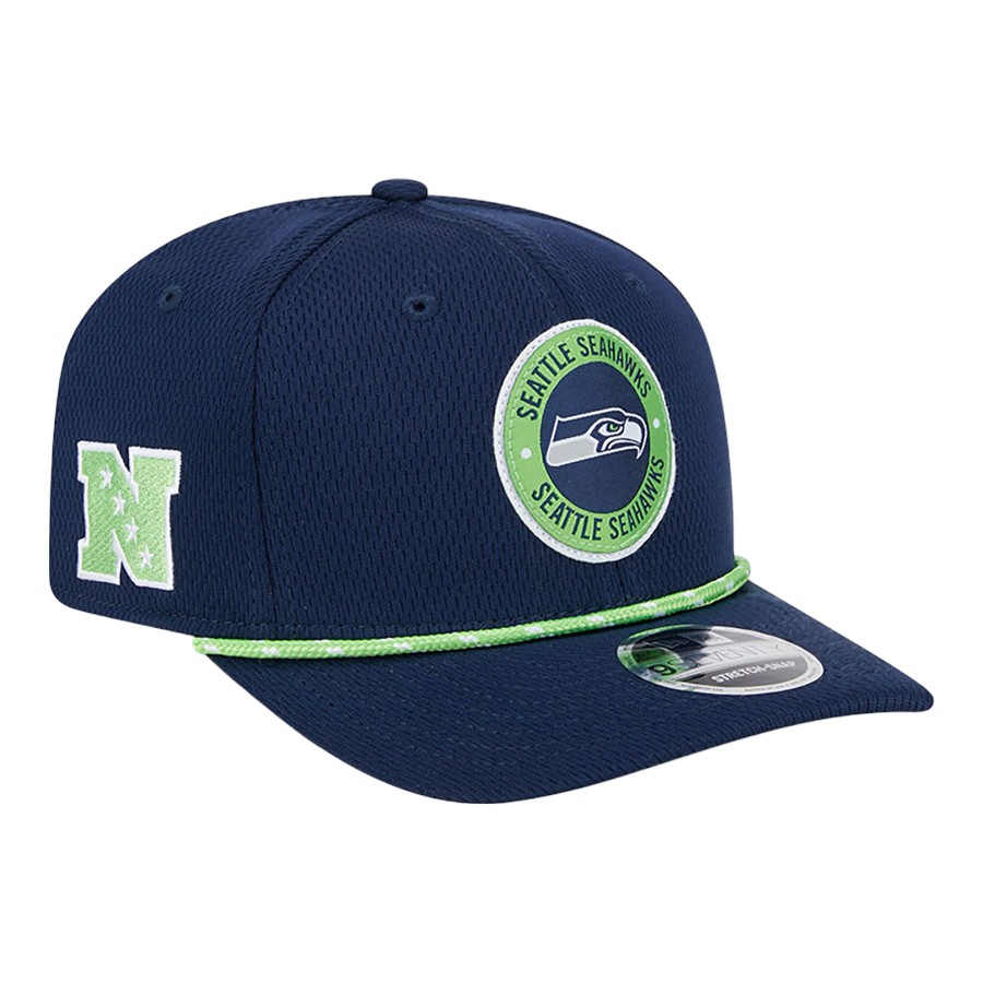 SCANDAL✖︎FEED BACK✖︎NEW ERAセット Seattle Seahawks Navy 2024 NFL Sideline New Era 9SEVENTY Stretch