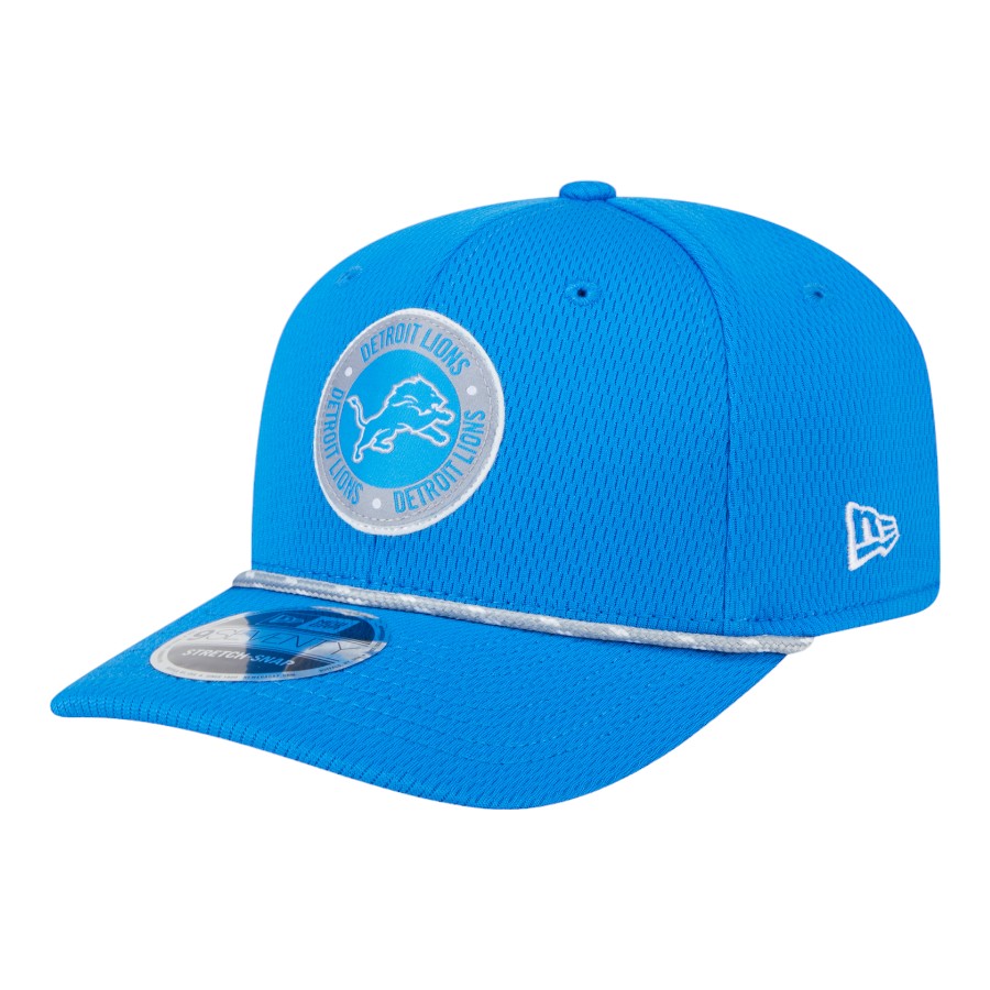 Detroit Lions Blue 2024 NFL Sideline New Era 9SEVENTY Stretch-Snap Hat