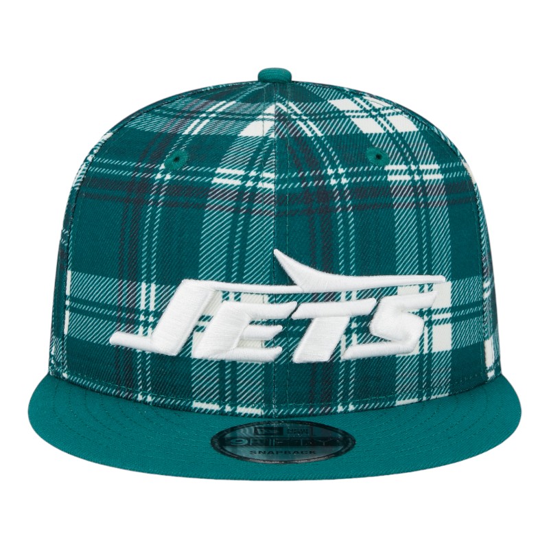 New York Jets 2024 Sideline Statement Plaid New Era 9FIFTY Snapback Hat