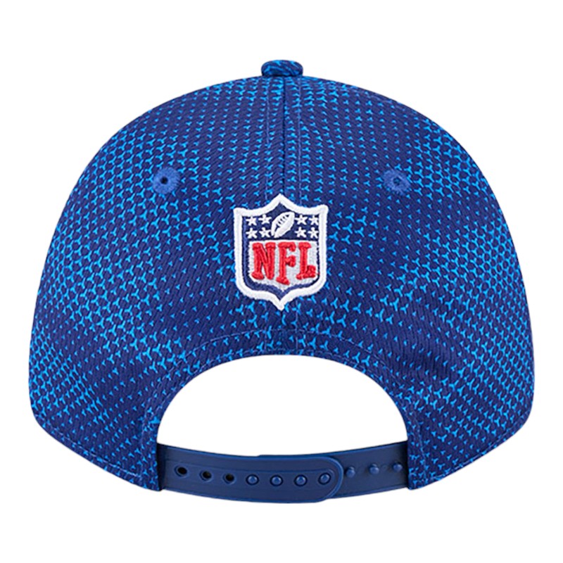 New York Giants 2024 Royal Blue NFL Sideline New Era 9FORTY Stretch-Snap Hat