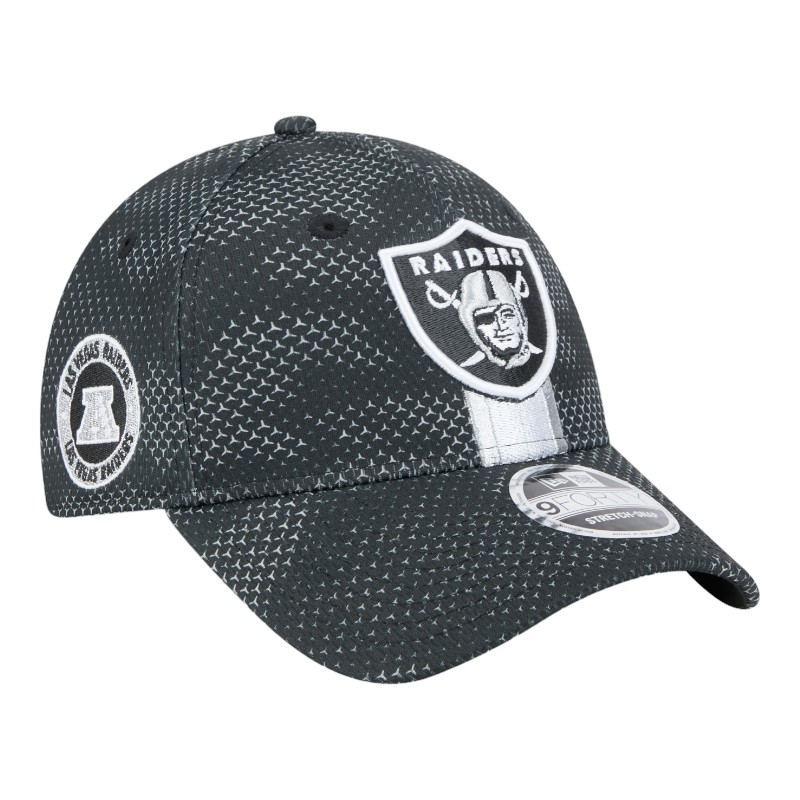 Las Vegas Raiders Black 2024 NFL Sideline New Era 9FORTY Stretch-Snap Hat